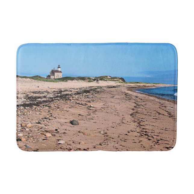 North Lighthouse, Block Island RI Bath Mat (Front)