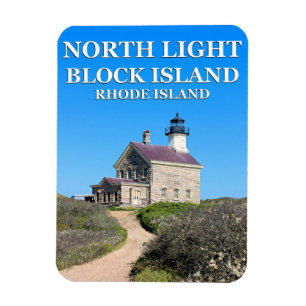 North Lighthouse, Block Island RI Flexi-Magnet Magnet