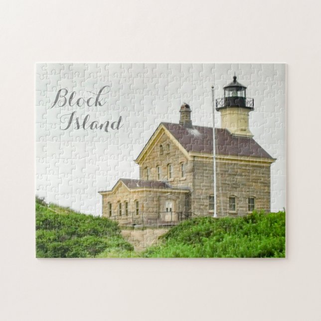 North Lighthouse  Block Island, RI Lighthouses Jigsaw Puzzle (Horizontal)