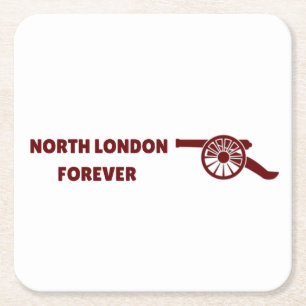 North London Forever Square Paper Coaster