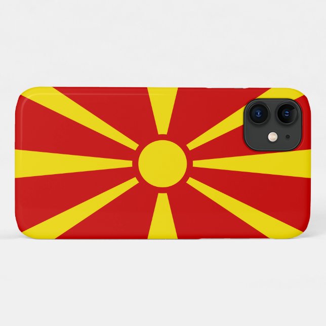 North Macedonia Case-Mate iPhone Case (Back (Horizontal))