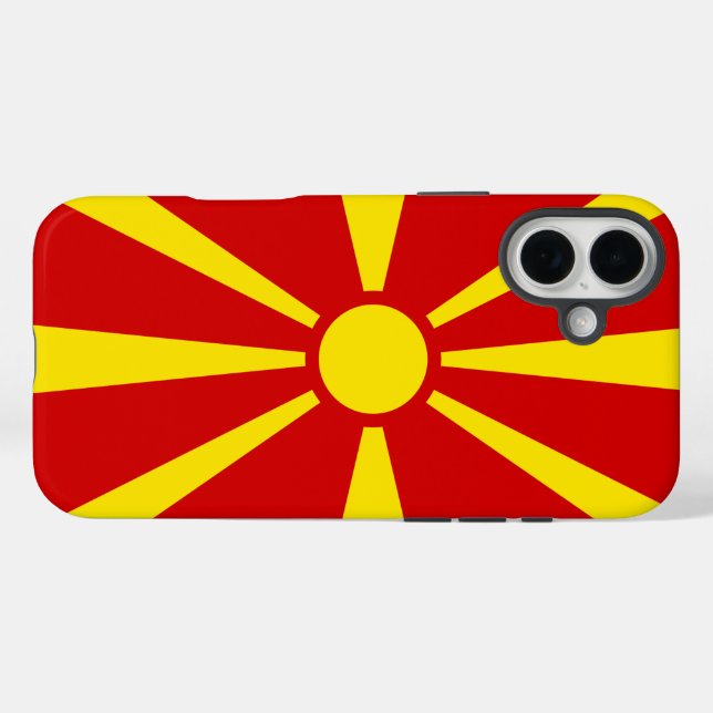 North Macedonia Case-Mate iPhone Case (Back (Horizontal))