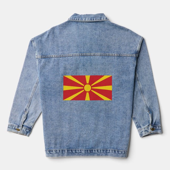 North Macedonia Denim Jacket (Back)