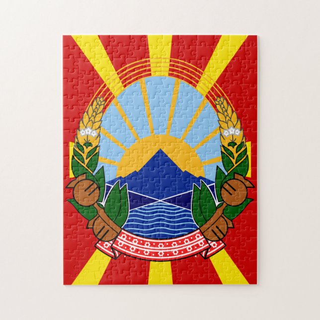 north macedonia emblem jigsaw puzzle (Vertical)