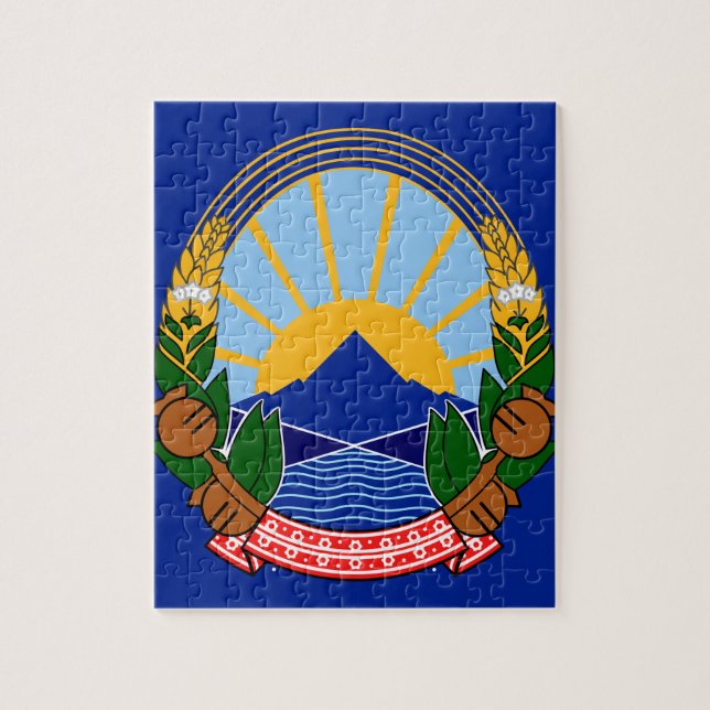north macedonia emblem jigsaw puzzle (Vertical)