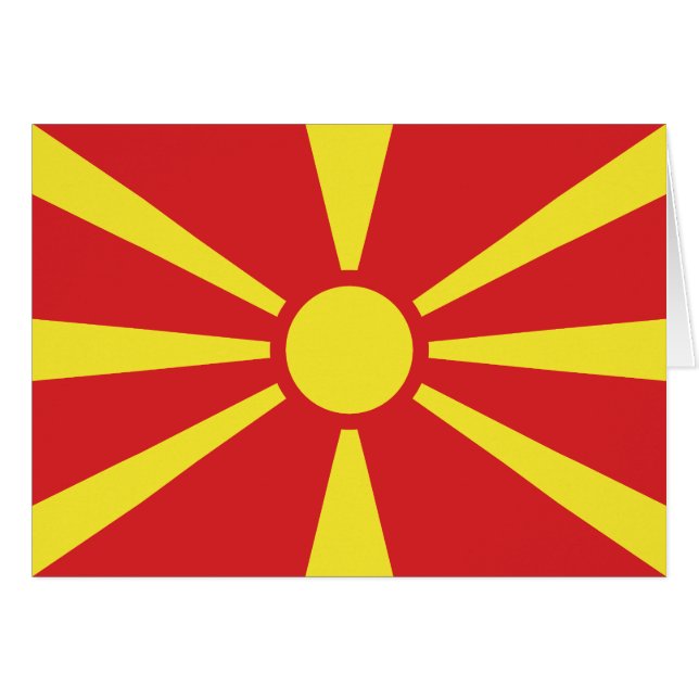 North Macedonia Flag (Front Horizontal)
