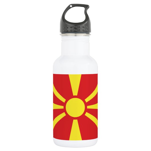 North Macedonia Flag 532 Ml Water Bottle (Front)