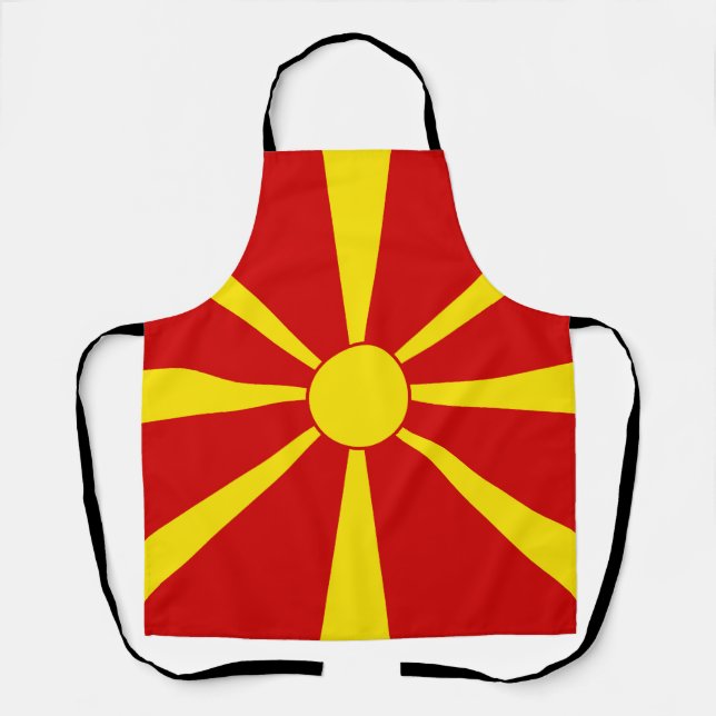 North Macedonia flag Apron (Front)