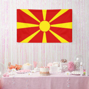 North Macedonia flag Banner