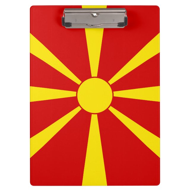 North Macedonia flag Clipboard (Front)