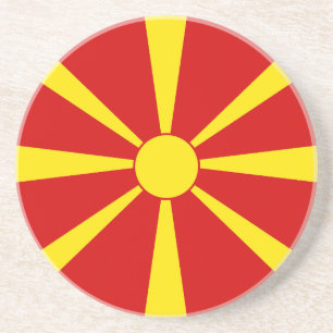 North Macedonia flag Coaster