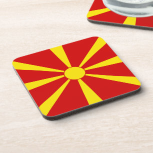 North Macedonia flag Coaster