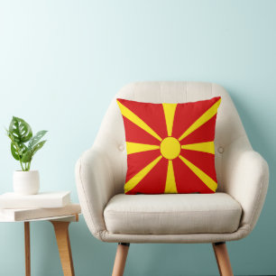 North Macedonia flag Cushion