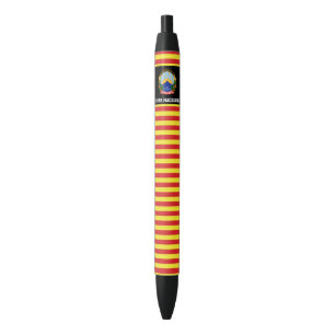 North Macedonia Flag Cute Patriotic Black Ink Pen