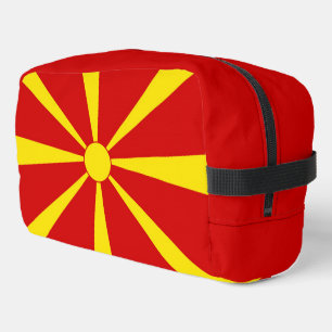 North Macedonia flag Dopp Kit