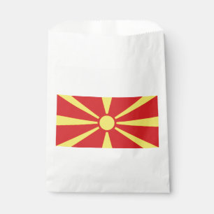 North Macedonia Flag Favour Bag