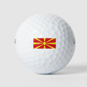 North Macedonia Flag Golf Balls