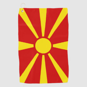 North Macedonia Flag Golf Towel