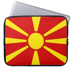 North Macedonia Flag Laptop Sleeve