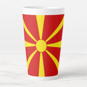 North Macedonia flag Latte Mug