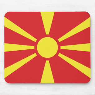 North Macedonia Flag Mouse Pad