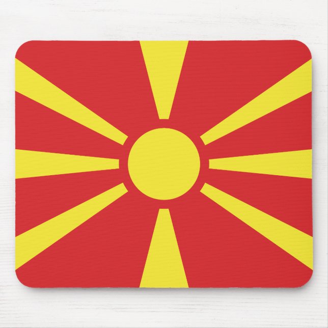 North Macedonia Flag Mouse Pad (Front)
