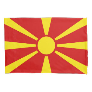 North Macedonia Flag Pillowcase