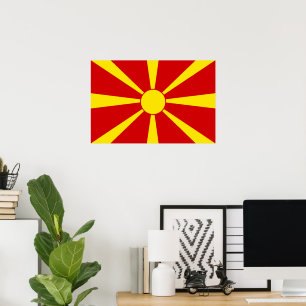 North Macedonia flag Poster