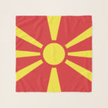 North Macedonia Flag Scarf<br><div class="desc">Patriotic flag of North Macedonia.</div>