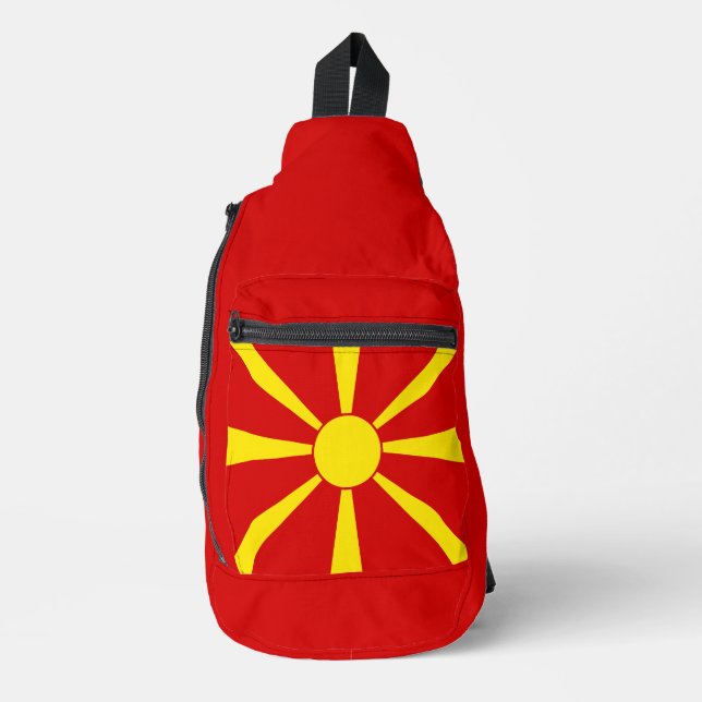 North Macedonia flag Sling Bag (Front)