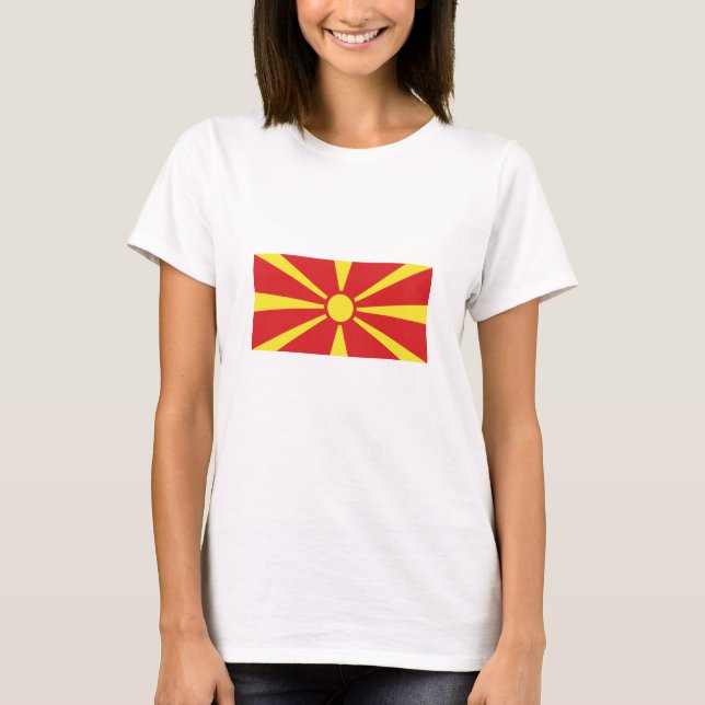 North Macedonia Flag T-Shirt (Front)