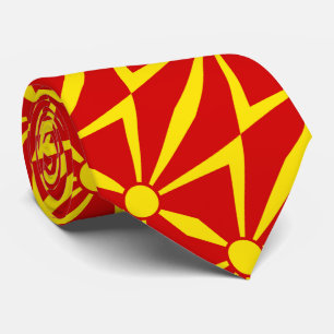 North Macedonia Flag Tie