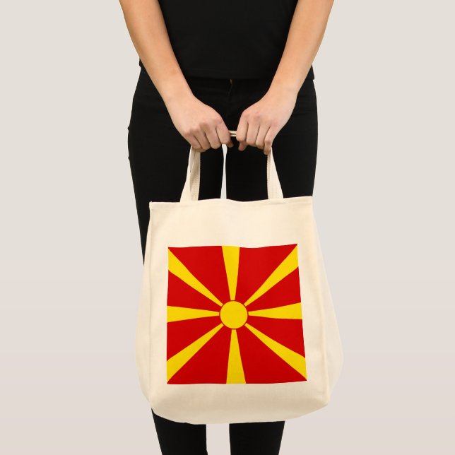 North Macedonia flag Tote Bag (Front (Product))