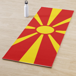 North Macedonia Flag Yoga Mat