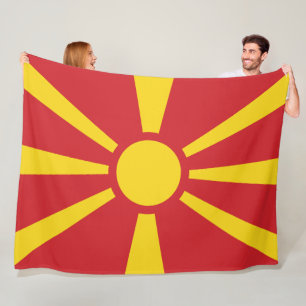 North Macedonia Fleece Blanket