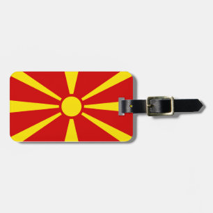 North Macedonia Luggage Tag