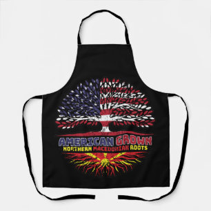 North Macedonia Macedonian US American USA United Apron