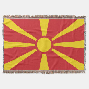 North Macedonia Throw Blanket