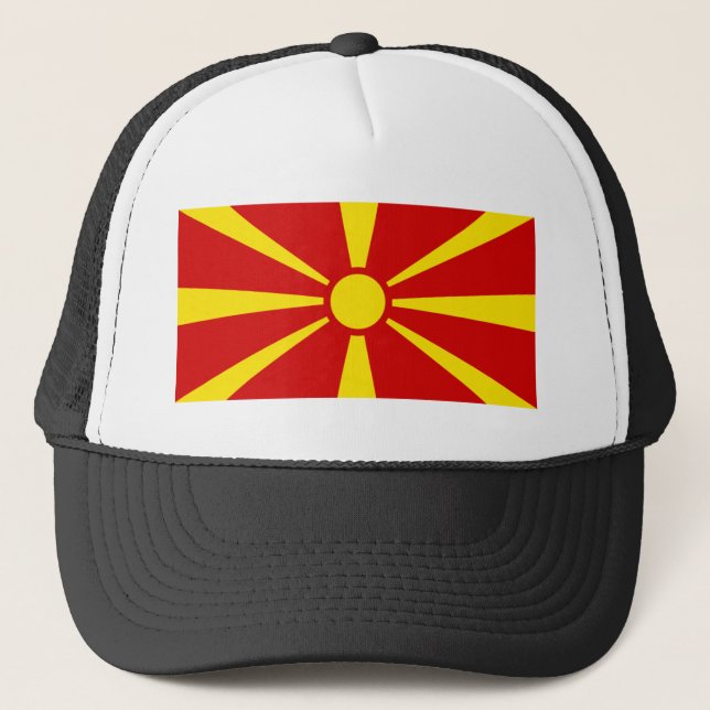 north macedonia trucker hat (Front)