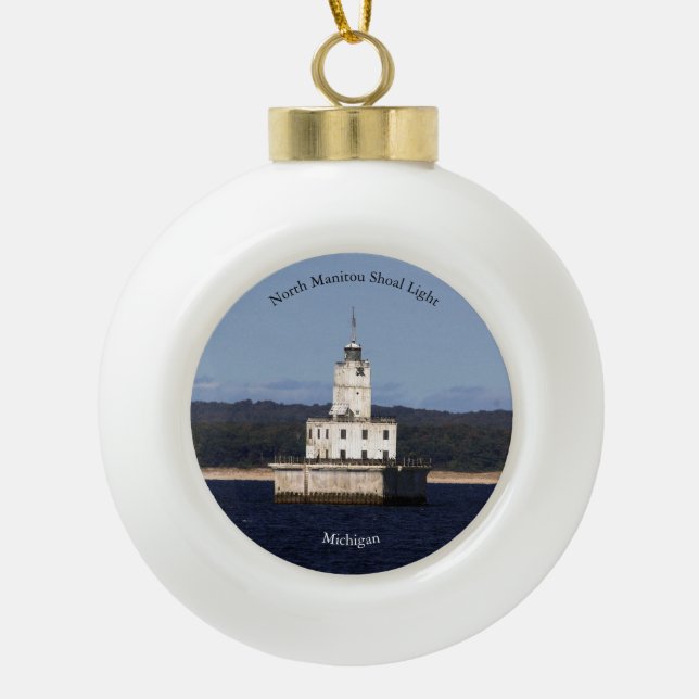 North Manitou Shoal Light ornament (Front)