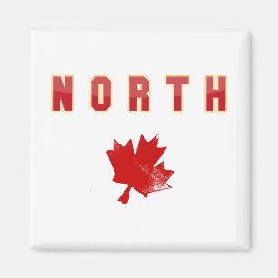 North maple leaf magnet