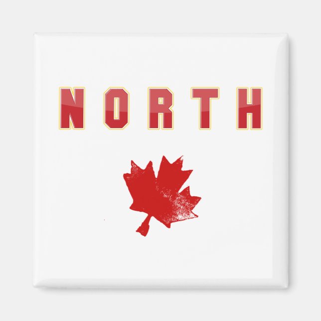 North maple leaf magnet (Front)