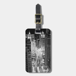 North Michigan Avenue in Chicago after winter Luggage Tag