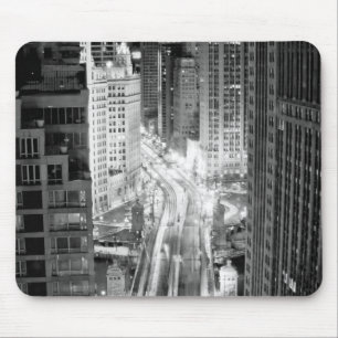 North Michigan Avenue in Chicago after winter Mouse Pad