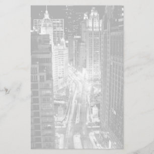 North Michigan Avenue in Chicago after winter Stationery