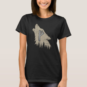North Mythology Fenrir Wolf Viking T-Shirt