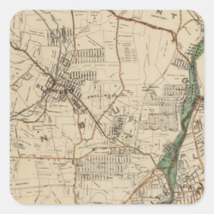 North New York City 5 Square Sticker