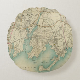 North New York City 7 Round Cushion