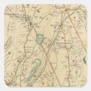 North New York City 7 Square Sticker