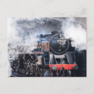 North Norfolk Railway steam train postcard